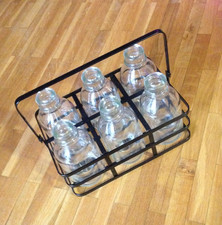 Metall Vintage 6 Flaschen